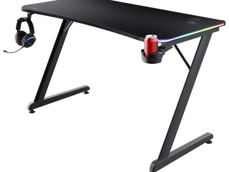 Trust Gaming Tisch GXT 709 Luminus RGB Schwarz