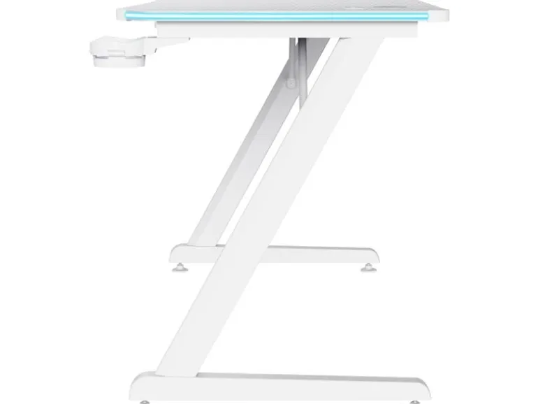 Trust Gaming Tisch GXT 709W Luminus RGB Weiss
