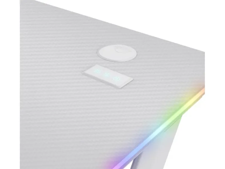 Trust Gaming Tisch GXT 709W Luminus RGB Weiss