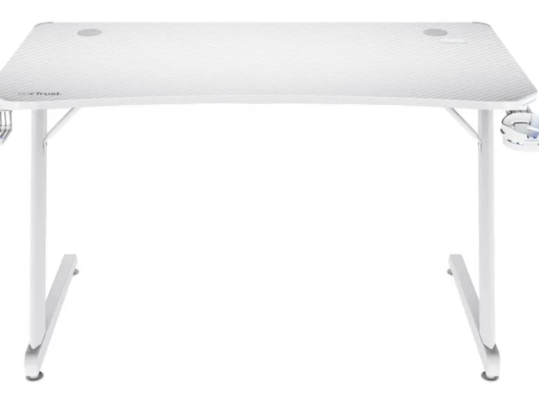 Trust Gaming Tisch GXT 709W Luminus RGB Weiss