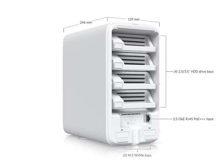 Ubiquiti NAS UNAS 4 Weiss
