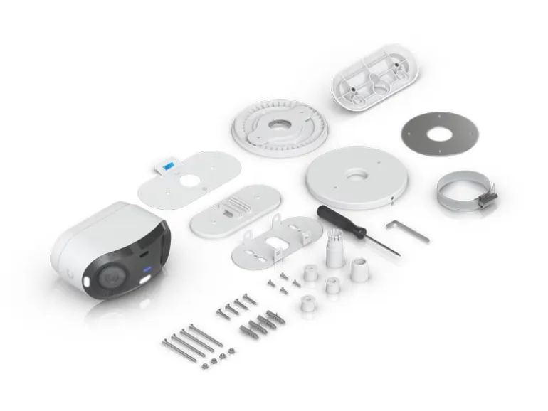 Ubiquiti Netzwerkkamera Protect G6 180-B , KI, Dual 16MP PoE+ Weiss