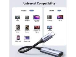 Ugreen Adapter 70444 USB-C auf HDMI 4K 60 Hz Aluminium Schwarz