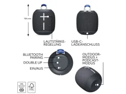 Ultimate Ears Bluetooth Speaker WONDERBOOM 4 Schwarz