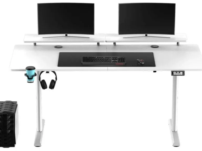 Ultradesk Gaming Tisch Highlander XXL Weiss