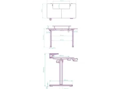 Ultradesk Gaming Tisch Highlander Weiss
