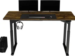 Ultradesk Gaming Tisch Uplift Schwarz/Braun