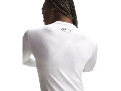 UNDER ARMOUR Coldgear Crew Polyester Elastan Weiss