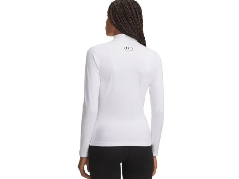 UNDER ARMOUR Coldgear Mock Langarmshirt Weiss