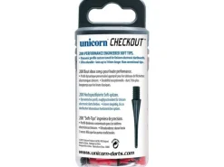 Unicorn CHECKOUT SOFT TIPS - Schwarz / Rot, 200 Stk.
