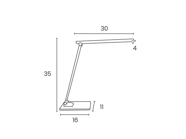 UNiLUX Schreibtischleuchte Popy 408 lm, Weiss