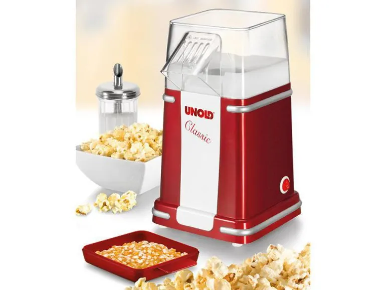 Unold Popcorn Maschine Classic Rot/Weiss