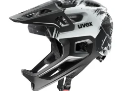 uvex Helm react jr fullface Weiss Matt/Schwarz Matt, 52 - 56