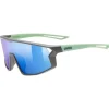 uvex Sportbrille Skyryse jr. Grau-Grün Matt