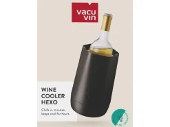 Vacuvin Flaschenkühler Hexo, Schwarz