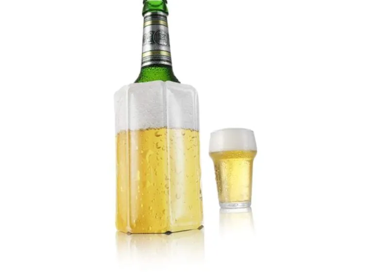 Vacuvin Flaschenmanschette Beer Gelb/Weiss