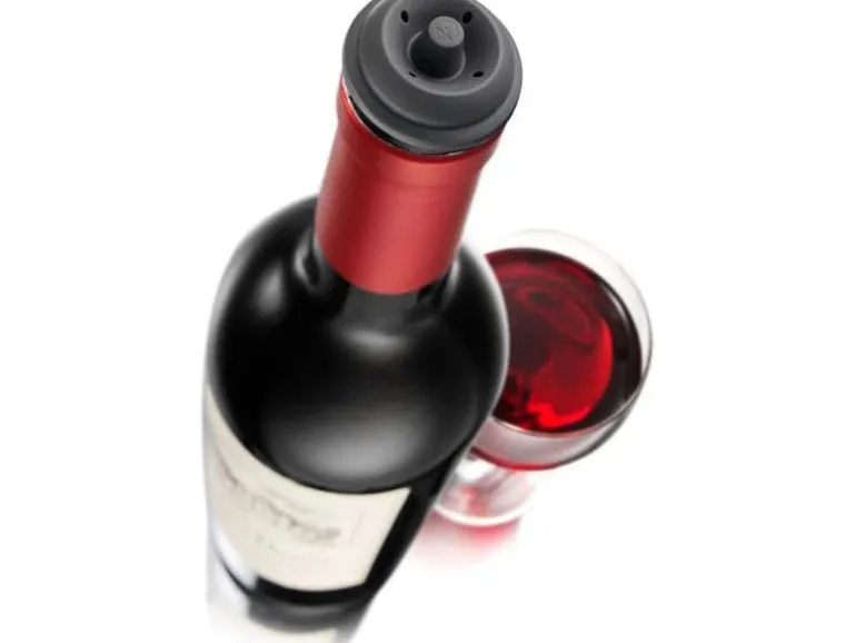 Vacuvin Weinpumpe Wine Saver Schwarz
