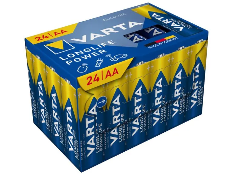 Varta Batterie Longlife Power AA CUBE24 , 24 Stück