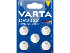 Varta Knopfzelle CR2032 , 5 Stück