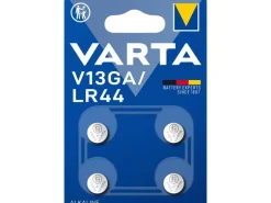 Varta Knopfzelle V13GA / LR44 , 4 Stück