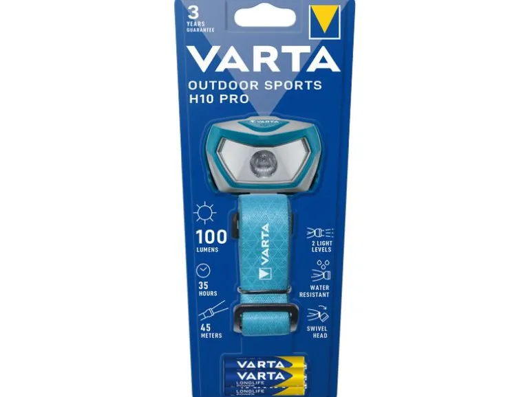 Varta Stirnlampe Outdoor Sports H10 Pro Hellblau