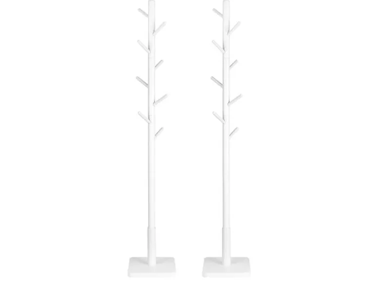 VASAGLE Garderobenständer 175 cm, Weiss