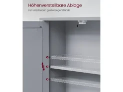VASAGLE Spiegelschrank MDF, 13 x 56.5 x 58.5 cm