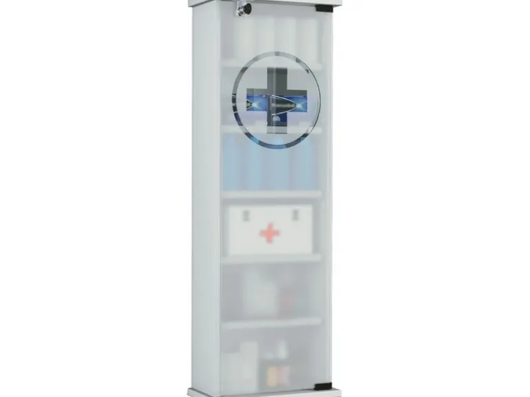 VCM Erste Hilfe Schrank Gusal XXL Weiss