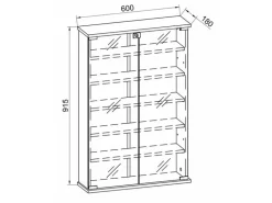 VCM Erste Hilfe Schrank Honula 91 x 60 x 17 cm, Weiss