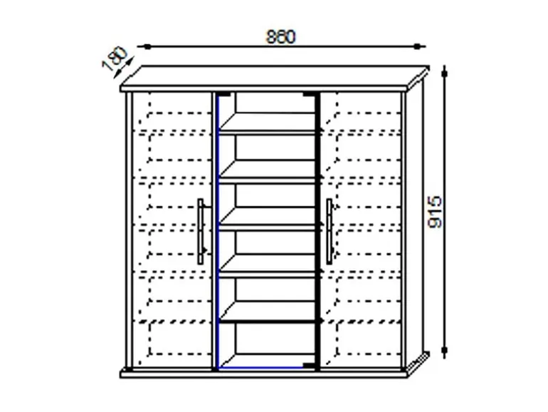 VCM Erste Hilfe Schrank Santila 92 x 88 x 18 cm, Weiss