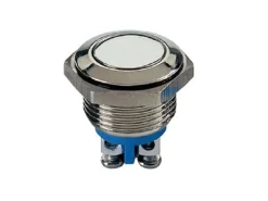 Velleman Drucktaster Edelstahl 19 mm, flach 48 V DC / 2 A