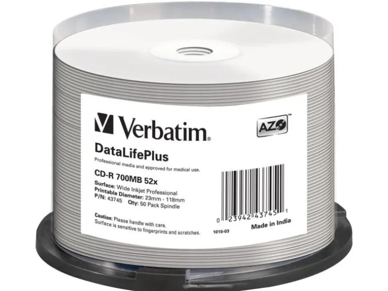 Verbatim CD-R 0.7 GB, Spindel (50 Stück)