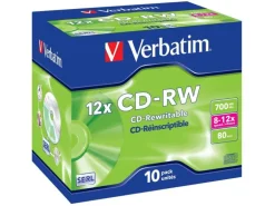 Verbatim CD-RW 0.7 GB, Jewelcase (10 Stück)