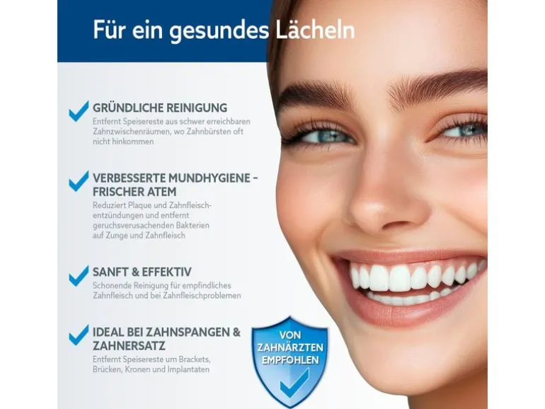 VITALmaxx Munddusche mit 8 Aufsätzen, Anthrazit