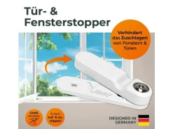 Vlippy Tür- & Fensterstopper 2er-Set Weiss