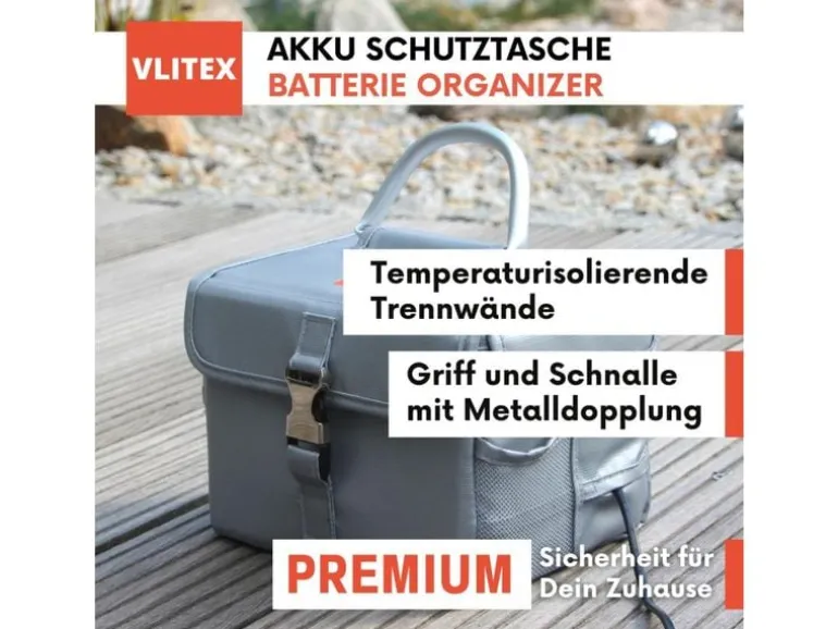 VLITEX Akku Sicherheitsbox L
