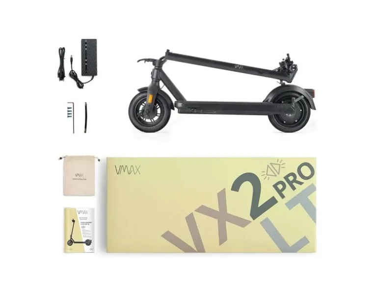 VMAX E-Scooter VX2 Pro LT-B, mit Blinker Schwarz
