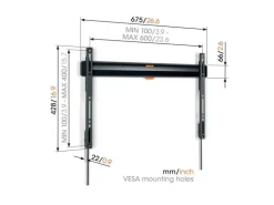 Vogel's Wandhalterung TVM 3605 Schwarz
