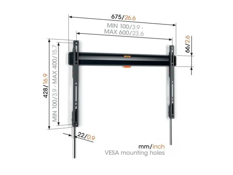 Vogel's Wandhalterung TVM 3605 Schwarz