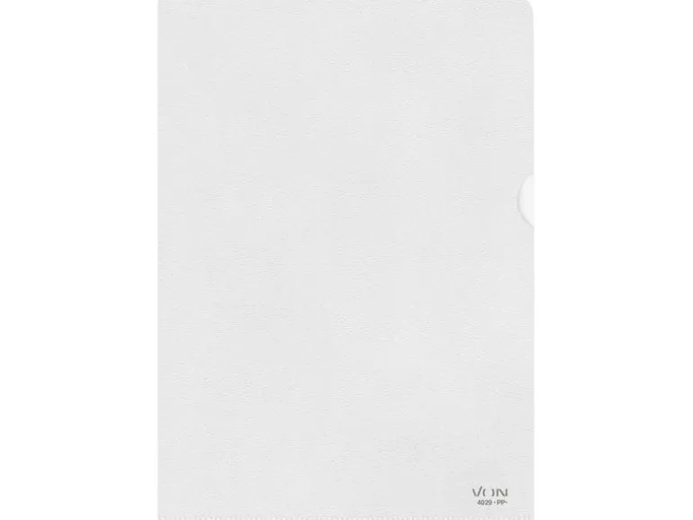 VON Sichthülle A4, genarbt, 100 Stück, Transparent
