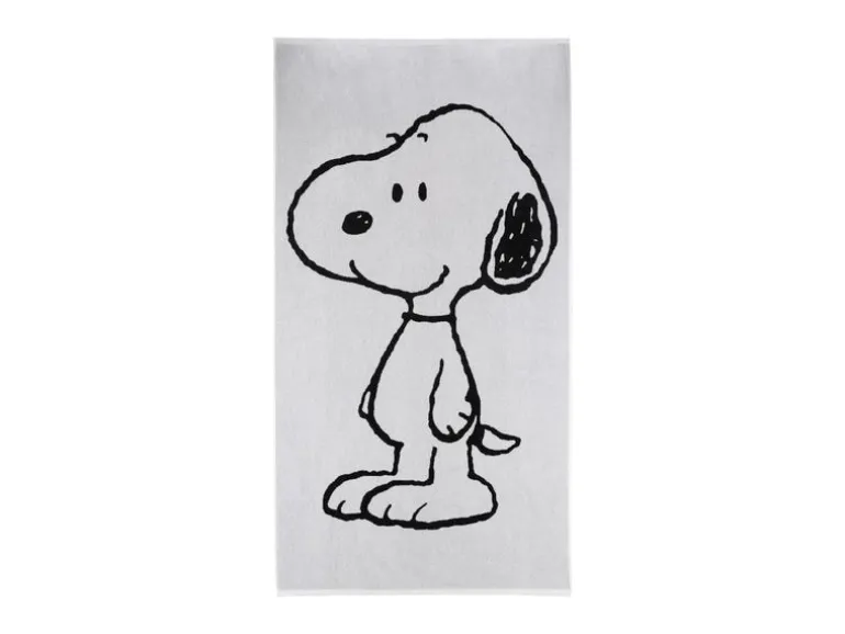 Vossen Strandtuch Snoopy Beach 100 x 180 cm Black/White