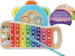 Vtech Musikspielzeug Interaktives Holz-Xylofon mit Tamburin -DE-