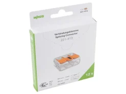 WAGO Steckklemme COMPACT 3 x 0.14-4 mm², 12 Stück