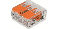 WAGO Steckklemme COMPACT 3 x 0.14-4 mm², 12 Stück