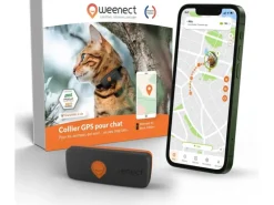Weenect GPS-Tracker XS für Katzen, Schwarz