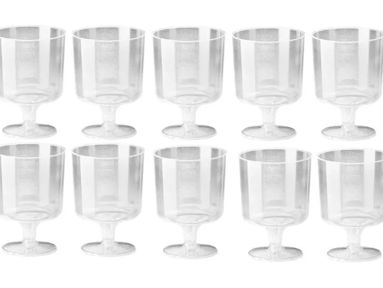 Weita Einweg-Weinglas 200 ml 10 Stück, Transparent