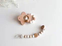 Welcomebabybox Baby-Geschenkset Leni Body & Rasselhase