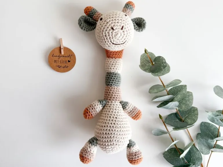 Welcomebabybox Geschenkset Lio – Decke & Giraffe