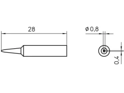Weller Lötspitze XNT H Meisselform 0.8 mm