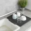 Wenko Abtropfmatte Nelia Maxi 34 x 3 x 40 cm, Grau